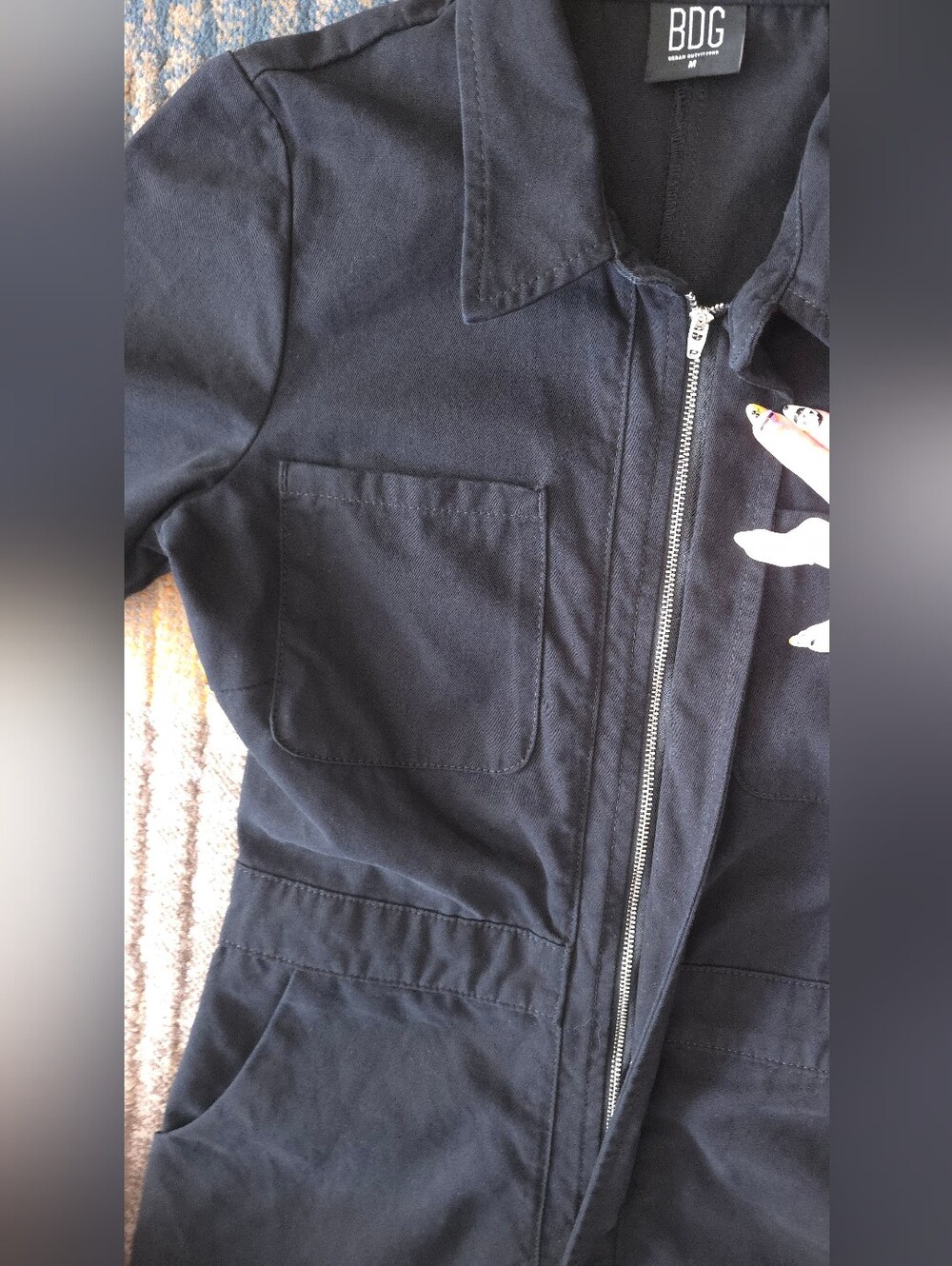 Urban Outfitters BDG Black Coveralls Utility Jumpsuit - Picture 9 of 10